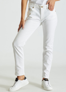 Узкие джинсы Versace Jeans Couture белого цвета, фото